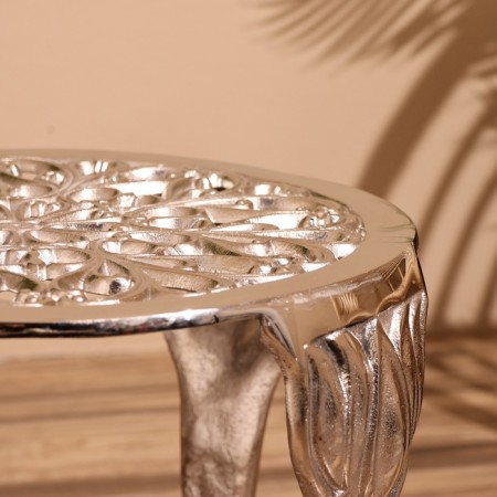 Coffee table 36x36x32 cm, aluminum-4
