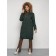 Coat insulated winter female, size 46, dark green color