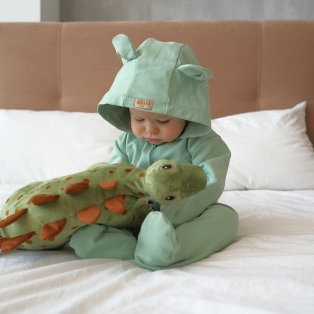 Combineson children's minku, green color, height 74-80 cm-2