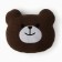 Decorative Ethel Pillow "Teddy Bear" 30*37 cm, col. brown
