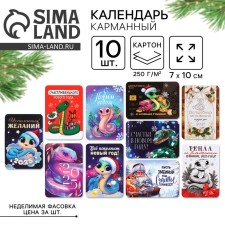 New Year. Calendar 2025 Pocket 