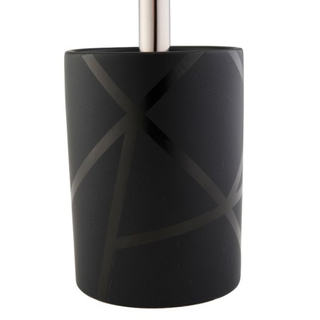 Axentia Nero toilet set, made of black matte ceramics with lines-1