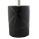 Axentia Nero toilet set, made of black matte ceramics with lines