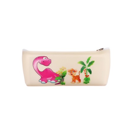 School Penal on lightning animals beige-1