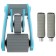 A press for the press, 2 wheels, with a rug, color mix