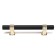 Cappio pk117 bracket handle, m/o 96 mm, black color