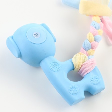 Premium chewing puppy toy puppy, 10 x 6 x 3.5 cm, blue-3
