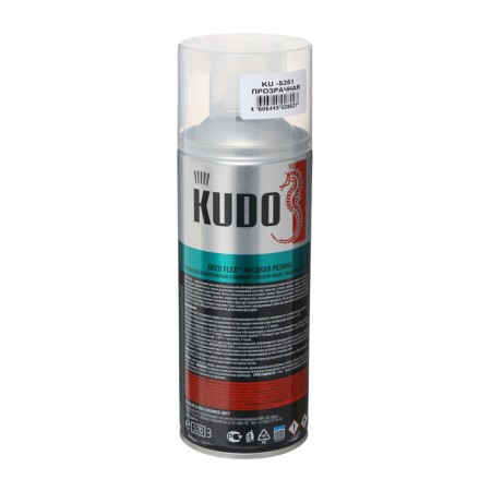 Liquid rubber, paint for decorative work Kudo Deco Flex, transparent, KU-5351, 520 ml-1