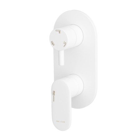Shower mixer Wasserkraft Mindel 8571, single -leaf, without watering can, without spout, white-2