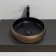 Comforty 78650 platform shell, round, braid/copper matte