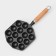 Cast iron pan "spheros", 14 cells, 36 × 17 × 2.5 cm, wooden handle