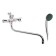 Mixer for the Bath "Soyuzkran" 566-236, two-wound, shower set, pour 35cm, zinc, chrome