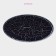 Board Ground Glass Daile "Rap", D = 20 cm, Black Color