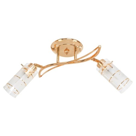 Lamp ceiling economy light 11187/2FG WT, 2x40W, E27, 14x16x62 cm, gold color