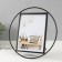 Photo frame Metal in 1 photo 15x20 cm "Loft. Circle" black 26.8x26.8x2 cm