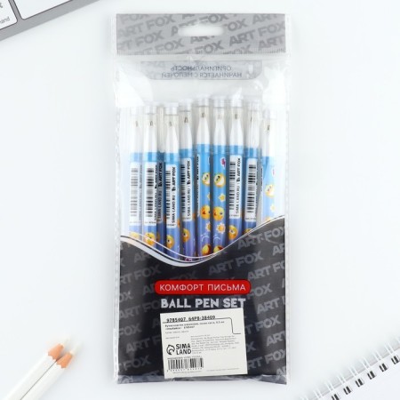 Handle joke Ball blue paste 0.5 mm with a cap “Smile” plastic-7