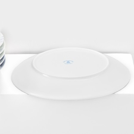 A set of porcelain plates "Winter Forest", 6 objects, d = 24 cm, mix-3