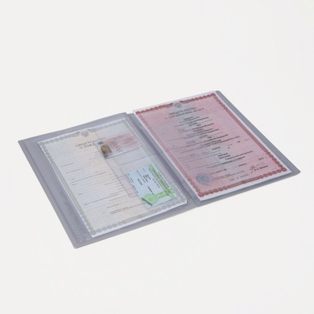 Folder for documents, 2 sets, white color-3