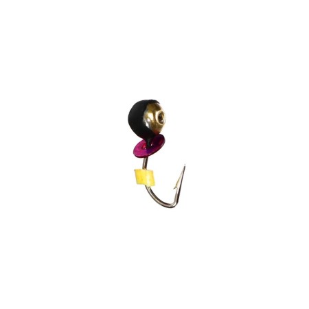 Mormyshka fraction with a golden crown, weight 0.3 g, size 3