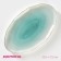Porcelain shade "Milky Way", 29.5 × 17.5 cm, turquoise color