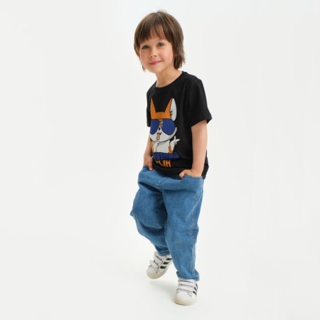 Children's T-shirt KAFTAN "Best Son" R.34 (122-128), Black-4