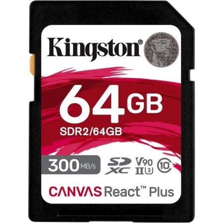 Memory map SDXC 64GB Kingston SDR2/64GB Canvas React Plus W/O