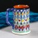 Rishtan ceramics mug "Flowers", 500 ml, blue mix