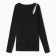Women's longing, black color, size 44 (m)