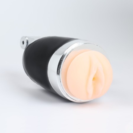 Masturbator with mounting on the wall at different angles, with vibration, black