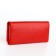 Women's wallet on magnets, red color