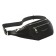 Waist bag, 2 lightning departments, adjustable belt, black color