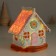 Souvenir Polystone Light "Gingerbread House with Christmas tree" Sephire 12.5x12.5x12.5 cm