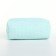 Cosmetic bag at the zipper textura, turquoise color