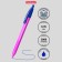 Handle Automatic Erichkrause R-301 Neon Matic, node 0.7 mm, blue ink, writing line 2000 meters