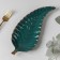 Ceramic serving dish "Rapsodia. Sheet ", 29 × 12 × 2.5 cm, green color
