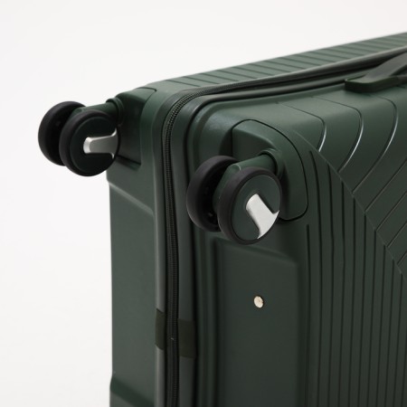 Middle suitcase 24 ", lightning department, code castle, 4 wheels, green color-5