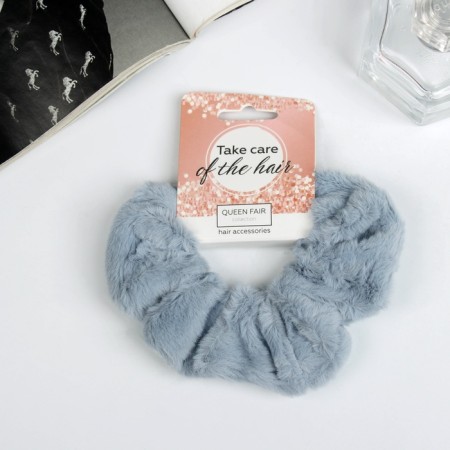 Hair elastic band "Orbit" Tenderness, 9 cm, blue