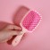 The comb massage, wide, ventilated, 8.5 × 20.5 cm, PVC box, pink/peach color