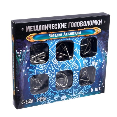 Metal puzzle "Riddles of Atlantis", set of 6 pcs.-4