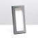 Gift box for chocolate tiles, with a window, silver, 17 x 8 x 1.4 cm