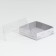 Confectionery packaging, Makarun box with PVC lid, "tree", 12 x 12 x 3.5 cm