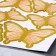 Set for decorating the cake "Butterflies", 10 pcs., Golden