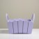Kashpo wooden 25 × 16 × 17 cm "Maria", side pens, MDF, lavender