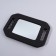 Mirror with handles, mirror surface 10.5 × 14 cm, black color