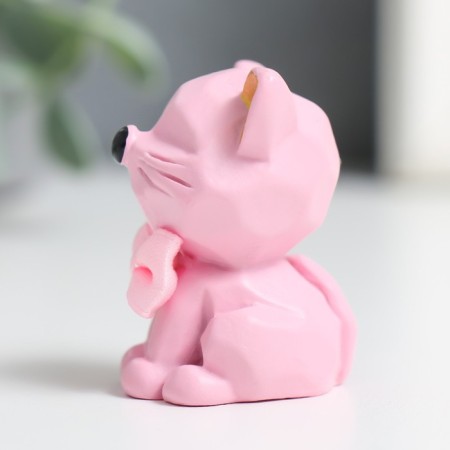 Polystone souvenir "Kitten with a bow" MIX 4x2.5x3 cm-5