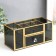 Casket glass for cosmetics and jewelry with a “darkened” box 10.3x10.3x23.3 cm