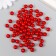 Set of beads "needlework" plastic, diameter 8 mm, 25 g, scarlet