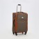 Small suitcase 24 "on lightning, code castle, with extension, beige color
