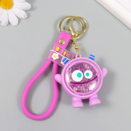 Trick rubber with carbine, strap "Chudik" with decor 6x5x2.5 cm-1