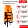 Safety vest with Yugana headrest, size 48-54, orange
